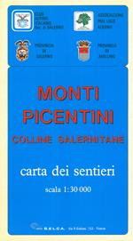 Monti Picentini. Colline salernitane. Carta dei sentieri 1:30.000