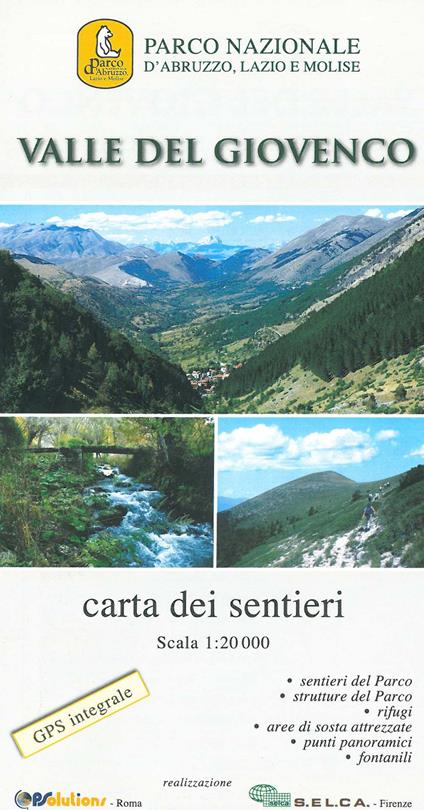 Valle del Giovenco. Carta escursionistica 1:20.000 - copertina