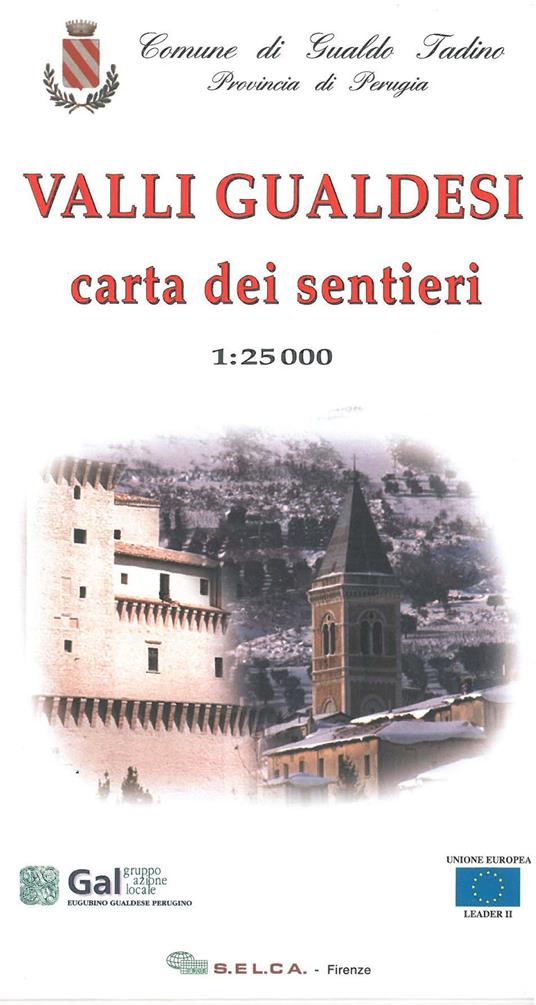 Valli Gualdesi. Carta dei sentieri 1:25.000 - copertina