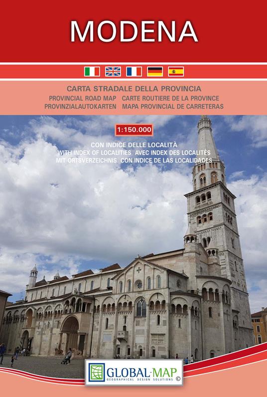 Modena. Carta stradale della provincia 1:150.000 - copertina