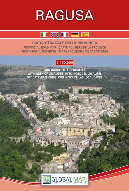 Ragusa. Carta stradale della provincia 1:150.000 - copertina