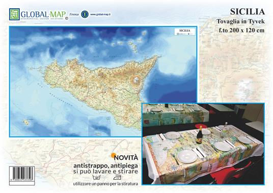 Sicilia (carta in Tyvek cm 200x120) - copertina