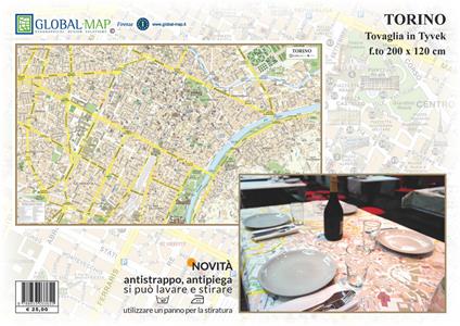 Torino (tovaglia in Tyvek, f.to 200 x 120 cm) - copertina