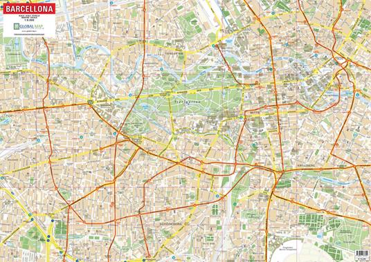 Pianta di Barcellona (carta in Tyvek cm 74 x 53) - copertina