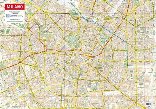 Pianta di Milano (carta in Tyvek cm 96 x 67) - copertina