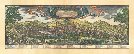 Veduta di Firenze su canvas (f.to cm. 34 x 100) - copertina