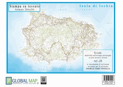 Isola di Ischia (stampa su tessuto, cm. 200 x 150) - copertina