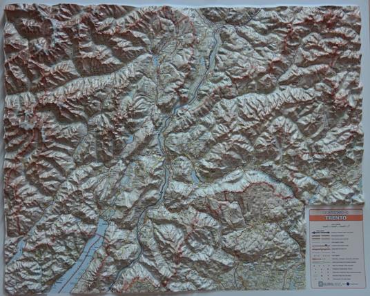 Trento 1:160.000 (carta in rilievo senza montatura) - copertina