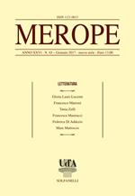 Merope. Vol. 65: Letteratura.