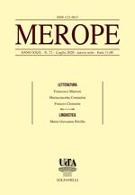 Merope. Vol. 72: Letteratura-linguistica