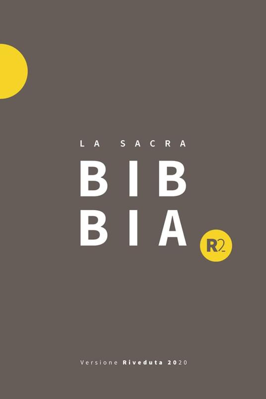 Bibbia R2. Versione riveduta 2020. Ediz. grigio/giallo - copertina