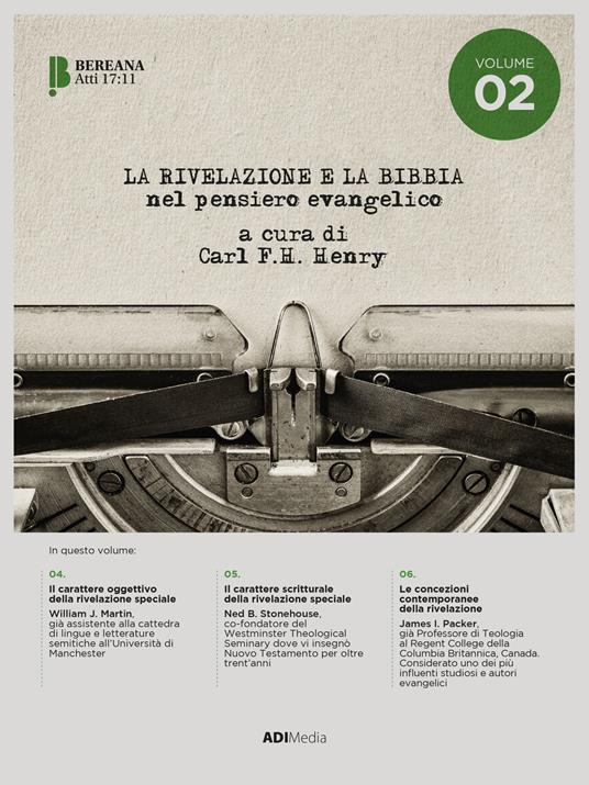 La rivelazione e la Bibbia nel pensiero evangelico. Vol. 2 - copertina