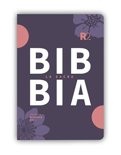 Bibbia R2. Versione riveduta 2020. Ediz. tascabile copertina flessibile tessuto floreale, rosa/viola - copertina