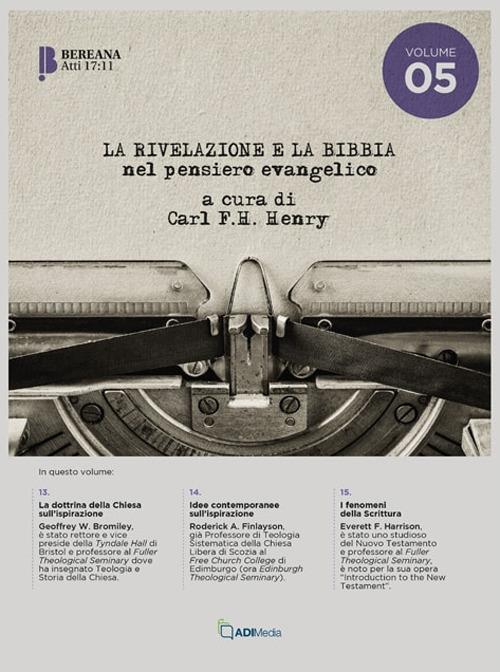 La rivelazione e la Bibbia. Vol. 5 - copertina