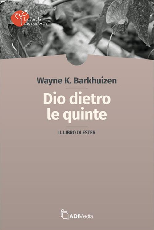 Dio dietro le quinte. Il libro di Ester - Wayne K. Barkhuizen - copertina