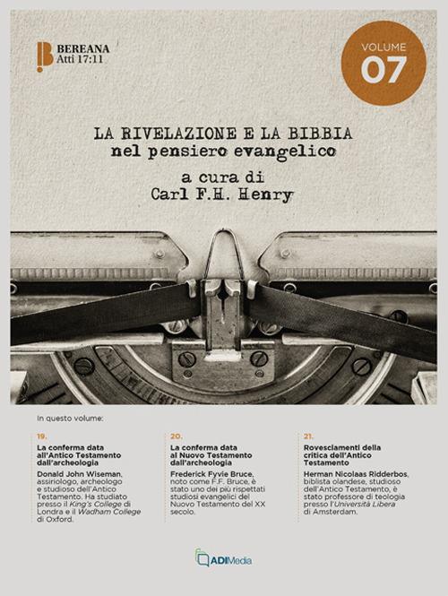 La rivelazione e la Bibbia nel pensiero evangelico. Vol. 7 - copertina