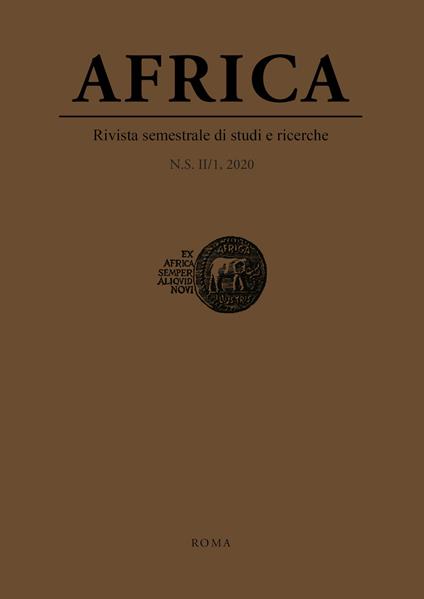 Africa. Rivista semestrale di studi e ricerche. Nuova serie (2020). Vol. 1 - copertina