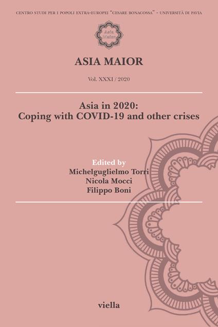 Asia maior (2020). Vol. 31: Asia in 2020: Coping with Covid-19 and other crises. - copertina