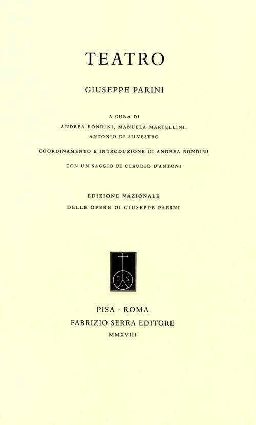 Teatro - Giuseppe Parini - copertina