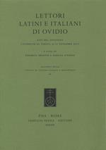 Lettori latini e italiani di Ovidio. Atti del convegno, Università di Torino, 9-10 novembre 2017