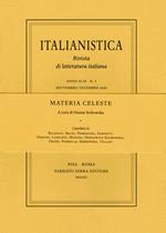Italianistica. Rivista di letteratura italiana. Vol. 3: Materia celeste.