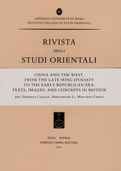 China and the West, from the Late Ming Dynasty to the Early Republican Era: texts, images, and concepts in motion - copertina