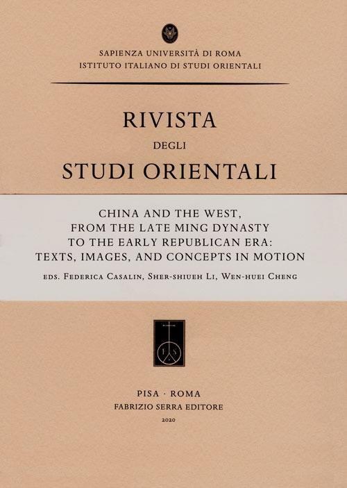 China and the West, from the Late Ming Dynasty to the Early Republican Era: texts, images, and concepts in motion - copertina