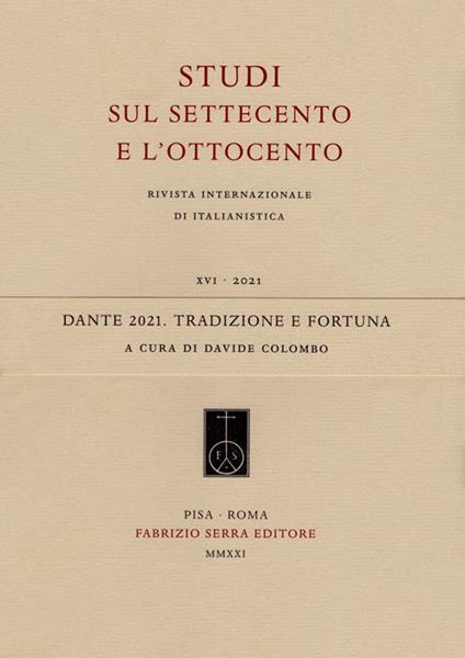 Dante 2021. Tradizione e fortuna - copertina