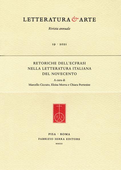 Retoriche dell'ecfrasi nella letteratura italiana del Novecento - copertina