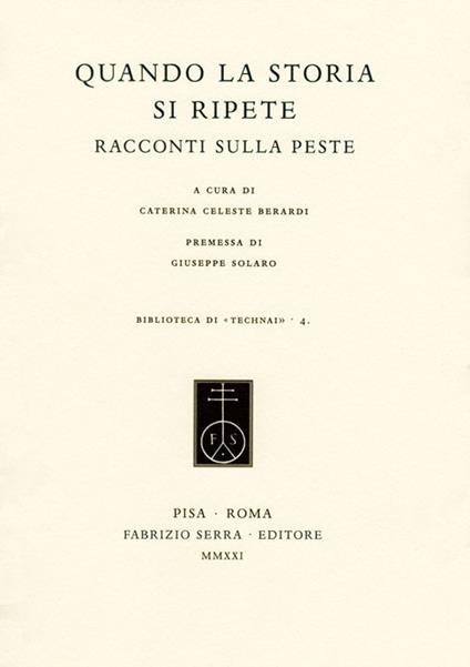 Quando la storia si ripete. Racconti sulla peste - copertina