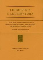 La filologia all’epoca del digitale. Modelli computazionali, metodologie e forme di interpretazione