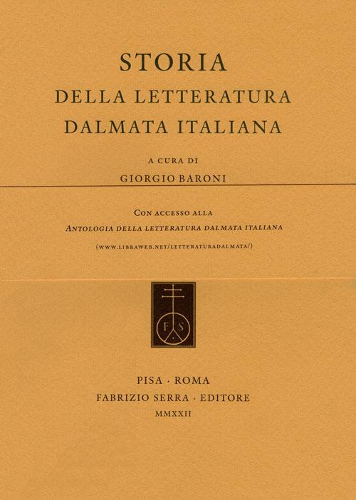 Storia della letteratura dalmata italiana - copertina