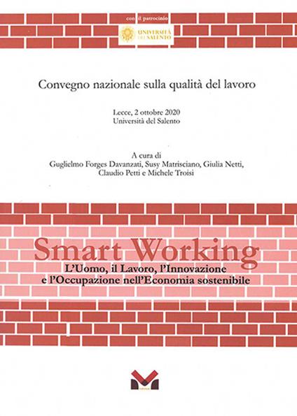Smart working. L'uomo, il lavoro, l'innovazione e l'occupazione nell'economia sostenibile - copertina