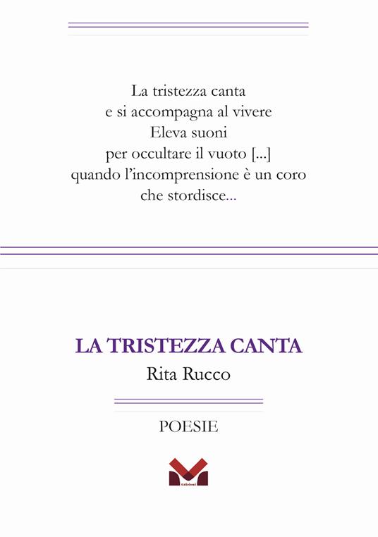 La tristezza canta - Rita Rucco - copertina