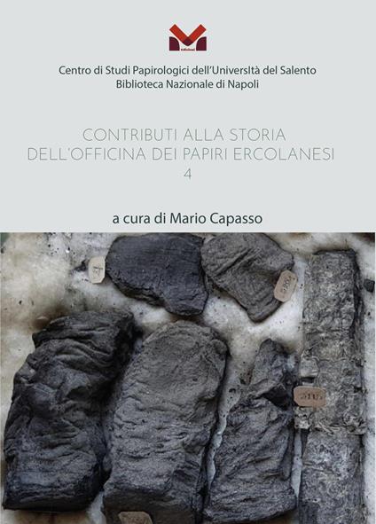 Contributi alla storia dell'Officina dei papiri ercolanesi - Mario Capasso - copertina