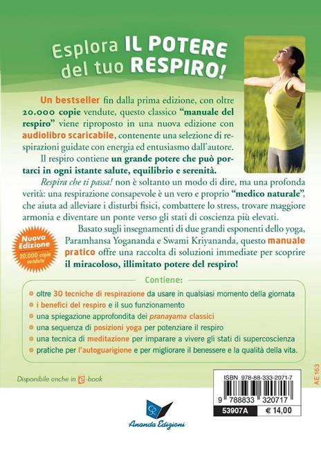 Respira che ti passa! Tecniche di respirazione per l'autoguarigione. Nuova ediz. Con File audio per il download - Jayadev Jaerschky - 2