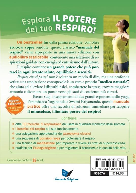 Respira che ti passa! Tecniche di respirazione per l'autoguarigione. Nuova ediz. Con File audio per il download - Jayadev Jaerschky - 2