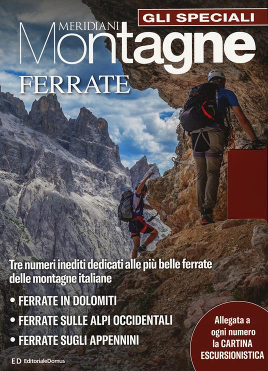 Sentieri e ferrate in Dolomiti. Con Carta geografica ripiegata - copertina