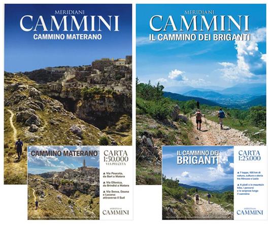 Cammini. Cammino materano. Cammino dei briganti. Con 2 Carta geografica ripiegata - copertina