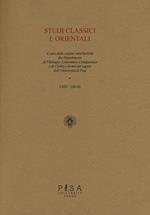 Studi classici orientali (2018). Vol. 64