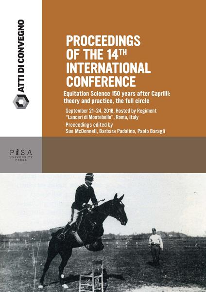 Proceedings of the 14th International Conference: Equitation Science 150 years after Caprilli: theory and practice, the full circle - copertina