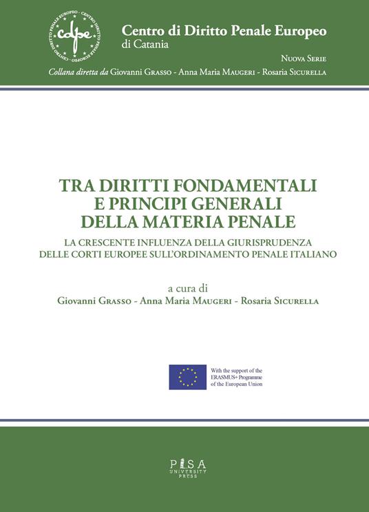 Tra diritti fondamentali e principi generali della materia penale. La crescente influenza della giurisprudenza delle corti europee sull'ordinamento penale italiano - copertina