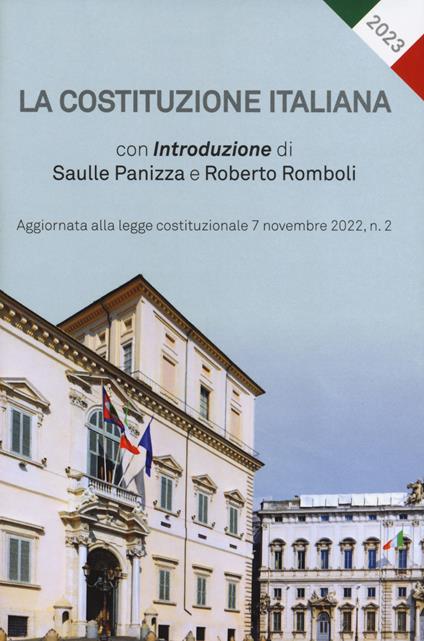 La Costituzione italiana. Aggiornata alla legge costituzionale 7 novembre 2022, n. 2 - copertina