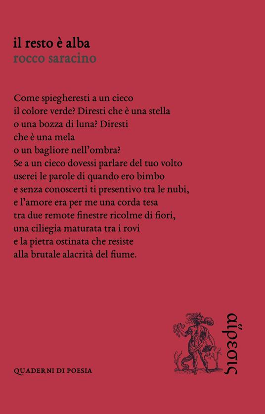 Il resto è alba - Rocco Saracino - copertina