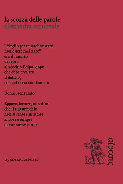 La scorza delle parole - Carnovale Alessandra - copertina