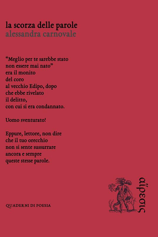 La scorza delle parole - Carnovale Alessandra - copertina