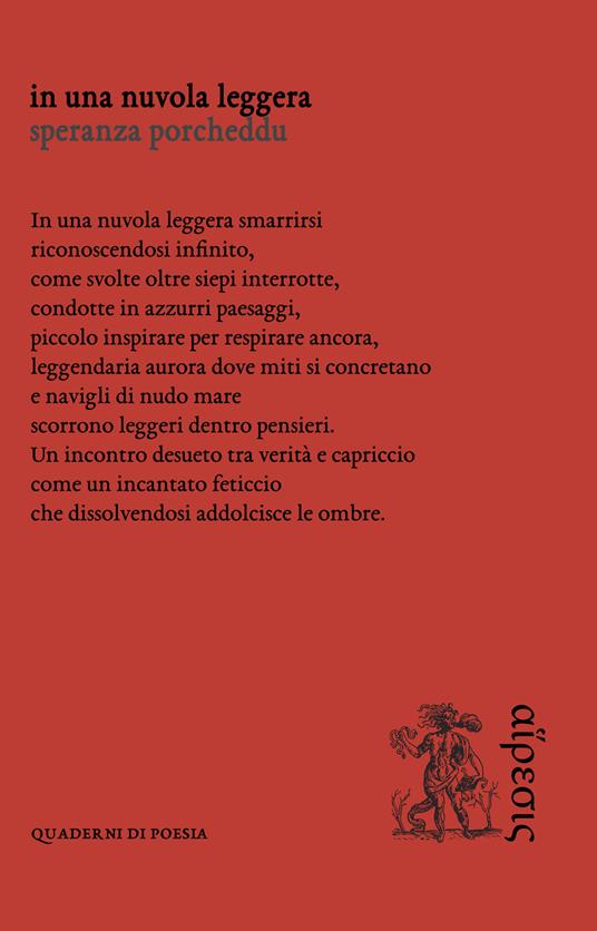 In una nuvola leggera - Speranza Porcheddu - copertina