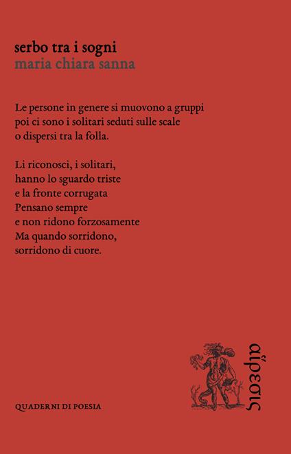 Serbo tra i sogni - Maria Chiara Sanna - copertina