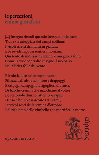 Le percezioni - Emma Gustafson - copertina