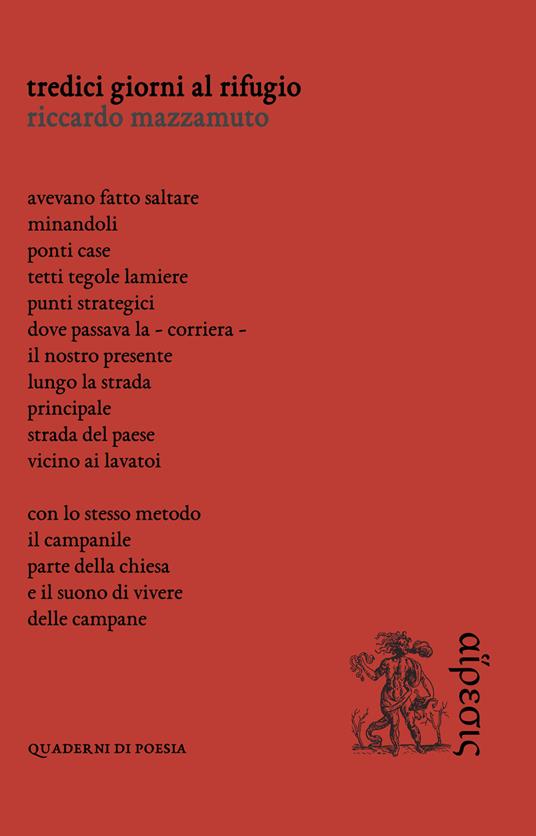 Tredici giorni al rifugio - Riccardo Mazzamuto - copertina